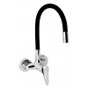 Novaservis Titania drezová batéria s elastickým ramenom 100mm, čierna-chróm 94484,0C