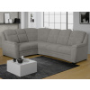 Rohová sedacia súprava Bruno, svetlo šedá látka, ľavý roh