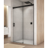 SANSWISS CADURA BLACK CAS2 150cm pravé dvere do niky alebo do kombinácie / sprchový kút rohový, profil čierny - 87 – sklo matné Screen