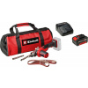 Einhell 4461000 plus 4512042 akumulátorová pásová bruska, akumulátor, vč. nabíječky, šířka 13 mm, délka 457 mm