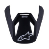 ALPINESTARS šilt pre prilby S-M3 SOLID, ALPINESTARS, detská (čierna mat)