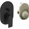 Hansgrohe Vernis Shape, vaňová batéria pod omietku, s telesom, čierna matná, HAN-71472670