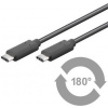 PremiumCord USB-C/male - USB-C/male, černý, 0,5m ku31cc05bk