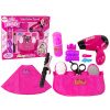 LEAN Toys Beauty Hairdressing Set Fén na vlasy Kulma Pink