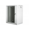 Nástěnný rack 19'' 15U 600X450mm šedý flat pack