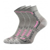 VoXX® Franz 03 Unisex športové ponožky - 3 páry BM000000640200101266 svetlo šedá/ružová 35-38 (23-25)