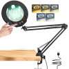 LED LAMPA KOZMETICKÁ LUPA ZVÄČŠOVACIE SKLO STOLOVÁ KRESLIACA LAMPA