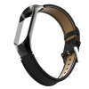 Deveroux Kožený remienok pre Mi Band 3/4 - čierna