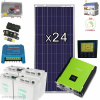 Solárny HB hybrid systém OFF/ON-GRID 3-F DC48V SP6.7kWp/8A250Ah/RMN1 HYBRID670RD (HYBRID670-RDOM-100M: Pevný solárny HB hybrid komplet OFF/ON-GRID DC48V pre inteligentnú správu dodávky a zálohy elektr