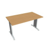 Hobis Rokovací stôl Flex, 140x75,5x80 cm, buk/kov