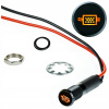 LED dióda LeaderLED oranžová 8 mm signalizácia vypaľovania DPF