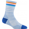 Darn Tough ponožky RUN MICRO CREW ULTRA Lightweight Merino - dámské - světle modré Velikost: M