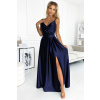 Numoco Dámske spoločenské šaty CHIARA 299-12 Farba: Modrá, Veľkosť: XL