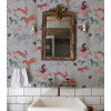 WALLCOLORS Oriental Animals Light Blue wallpaper - tapeta POVRCH: Prowall Canvas