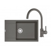 FRANKE SETG277ŠK fragranitový drez 780x500 mm MRG 611-78 BB+batéria FC 6018.084 Šedý Kameň FRA 114.0700.799