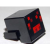 19727pb001 Black Creature Head Pixelated (Minecraft Spider)