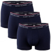 Boxerky Tommy Hilfiger 3pack Prem Ess Trunk modré