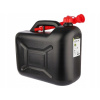 Kanister na benzín - Palivový plastový kanister, 20L, čierna (PLASTOVÁ NÁDOBKA NA PALIVO, 20L, ČIERNA)