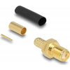 DELOCK RP-SMA Bu. zum Crimpen LMR200 mit schrumpfschlauch