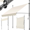 Upínacia markíza s ručnou kľukou, nastaviteľná výška 200 x 180 cm - 404957