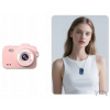 Xrec Mini digitální fotoaparát X8 12mp video 1080p LCD 0.96 přívěsek klíčenka / růžový losos
