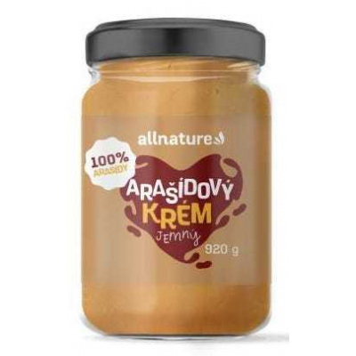 Allnature Arašidový krém jemný 920 g