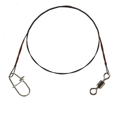 Cormoran 1×7 Wire Leader Swivel and Snap Hook 6 kg 70 cm 2 ks