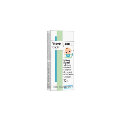 GENERICA Vitamin D3 400 I.U. kvapky 1x10 ml