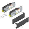 Výklopný mechanizmus BLUM Aventos HF TOP, tmavo sivé krytky 22F2800
