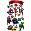 CUKROVÁ TLAČ jedlý obrázok na tortu Cukrová hmota Iron Man Hulk Batman Spiderman