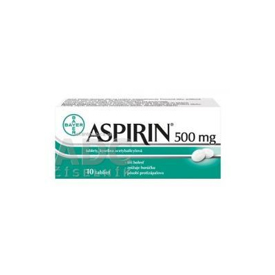 Bayer Bitterfeld GmbH Aspirin 500 mg tbl 500 mg 1x10 ks