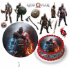 DIGITÁLNA TLAČ Jedlý obrázok na tortu Ozdoba God of War Hra + POSTAVY + TEXT 4