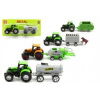 Teddies Traktor s přívěsem plast 16cm skladem