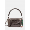 Kabelka Desigual HALF LOGO TROKEL DARK SILVE strieborná farba, 25WAXPAQ ONE SIZE