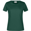 James & Nicholson Tričko JN 789, krátký rukáv, dámské COT02078902801-dark green S Zelená tmavá