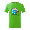 Ocko superman - dievča a dievča - Tričko detské bavlnené - 158 cm/12 rokov ( Apple Green )