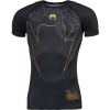 Kompresné tričko Venum, SERPENTI SHORT SLEEVE RASHGUARD čierna,zlatá,sivá S