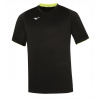 MIZUNO Core Short Sleeve Tee/Black/Yellow Fluo/4XL