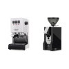 Gaggia Classic E24, white + Eureka Mignon Classico, CR black