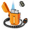 Tryskový zapaľovač EXPLORER - vodotesný, 2 trysky - Oranžová