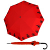 Doppler Fiber Flex AC Cats Family Red dámsky palicový vystreľovací dáždnik Doppler