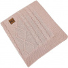EKO Deka kašmírová s kožušinovou podšívkou Rose Pink 100x80