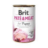 Konzerva pre psov Brit Paté & Meat for Puppy 400 g