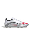 adidas F50 League Adults Firm Ground Football Boots White/Red 11 (46)