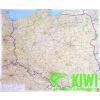 nástěnná mapa Polsko 1:750 000 - lišta, 104x87 cm