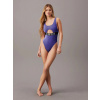 Dámske jednodielne plavky KW0KW02640 C86 modrá - Calvin Klein M