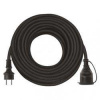 EMOS Vonkajší predlžovací kábel 25 m / 1 zásuvka / čierny / guma-neoprén / 230 V / 2,5 mm2 P01725R