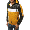 Pánska žltá prechodná bunda (tx3443) - poškodený cvok na kapucni Yellow/Black L