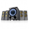 Reproduktory Fenda F&D F7700X, 4.1, 80W, RGB, BT5.0, FM rádio, USB, optický vstup, diaľkové ovládanie (F7700X)