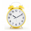 Retro budík BIG 33 CM žlto -biely číslo 1 (Retro budík BIG 33 CM žlto -biely číslo 1)